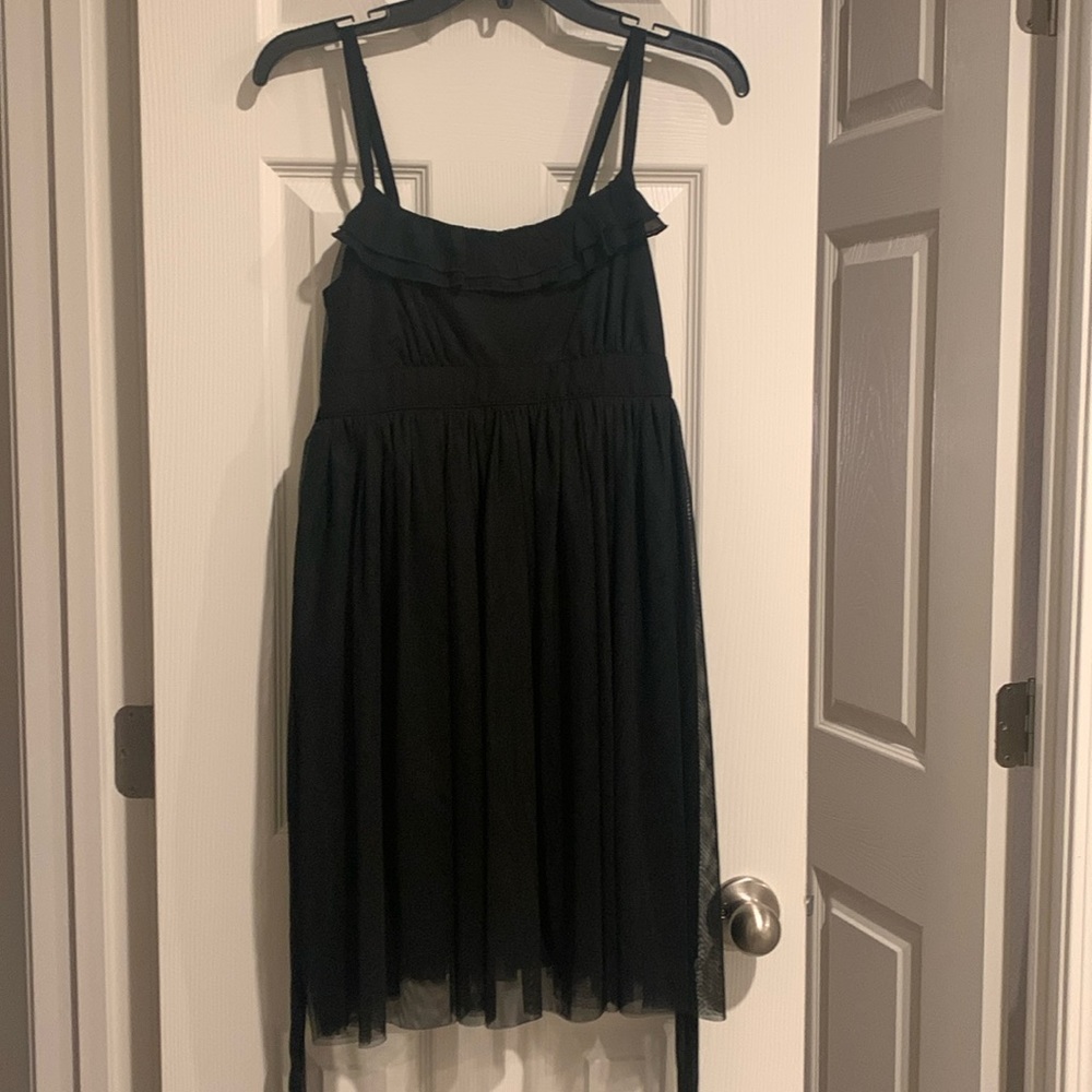 Black mesh dress